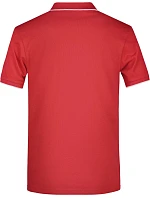 Daiber JN 728 Pánské piqué polo s kontrastní légou 02.0728 red/white