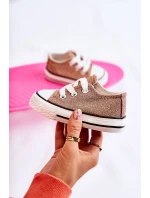 Dětské tenisky vázané Rose Gold Wella