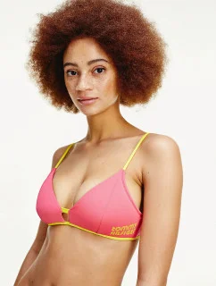 Vrchní díl dámských plavek UW0UW02107-TJN růžovožlutá - Tommy Hilfiger