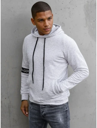 Pánská šedá mikina FashionStreet BX5435