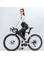 Dámské cyklistické kalhoty Rockbros YDCK005 TVI s kšandami a vložkou, velikost L – černé Dámské cyklistické kalhoty Rockbros YDCK005 TVI s kšandami a vložkou, velikost L – černé