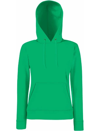 Fruit of the Loom Classic Lady-Fit Hooded Sweat Dámská mikina s kapucí 16.2038 kelly green Fruit of the Loom Classic Lady-Fit Hooded Sweat Dámská mikina s kapucí 16.2038 kelly green