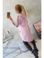 Mikina se zipem na zádech fialová