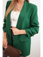 Sako s klopami elegantní zelené