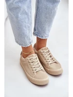 Zateplené Dámské Tenisky Big Star OO274A461 Béžové