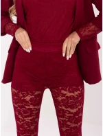 Kalhoty MI SP K69 3.21P bordó