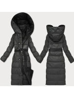 Černo-grafitová oboustranná zimní bunda (M2-6519-1+27) - Goodlooking