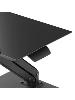 STOLNÍ STOJAN MACLEAN PRO MONITOR NEBO NOTEBOOK, PLYNOVÁ PRUŽINA, PRO STÁNÍ I SEZENÍ, ČERNÝ MC-493