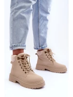 Dámské kožené trapery světle béžové Jette Dámské kožené trapery světle béžové Jette