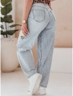 Dámské džínové kalhoty s páskem BAGGINOVA blue FashionStreet UY2683 Dámské džínové kalhoty s páskem BAGGINOVA blue FashionStreet UY2683