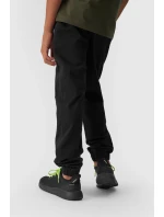 Chlapecké Jogger Kalhoty Casual Hladké 4F 4FJWMM00TTROM0812-20S Černé