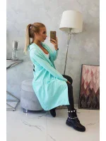 Mátová bunda s kapucí nadměrné velikosti