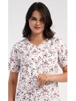 Dámská noční košile s krátkým rukávem Růže
