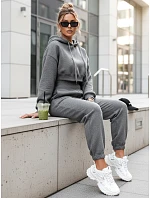 Dámská tepláková souprava SERINE tmavě šedá FashionStreet AY0646 Dámská tepláková souprava SERINE tmavě šedá FashionStreet AY0646