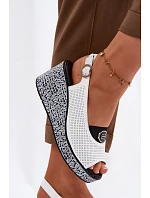 Kožené sandály na platformě S.Barski LR61-7010 bílé Kožené sandály na platformě S.Barski LR61-7010 bílé