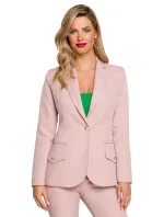 Dámské sako K141 pudr růžová - Makover Dámské sako K141 pudr růžová - Makover