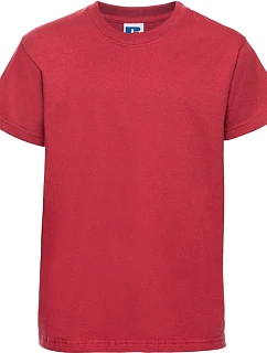 Russell Athletic 180B Dětské tričko z těžké bavlny "Authentic" 10.180B classic red