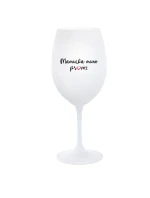 MAMINKA MIMO PROVOZ - bílá  sklenice na víno 350 ml