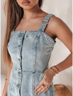 Džínové mini šaty bez ramínek SEWIKA modré FashionStreet EY2586
