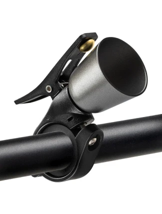 Hliníkový zvonek na kolo Rockbros stříbrný/černý pro děti