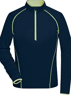 Daiber JN 497 Dámské funkční tričko s dlouhým rukávem 02.0497 navy/bright yellow