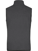 Daiber JN 1310 Pánská fleecová vesta 02.1310 dark melange/black