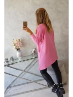 Oversize halenka ve světle růžové barvě Oversize halenka ve světle růžové barvě