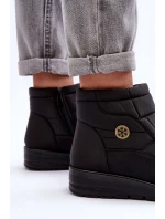 Dámské zimní boty s podšívkou černé Helis