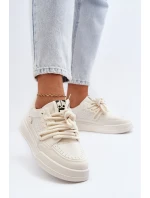 Dámské tenisky z ekokůže béžové Avanalis