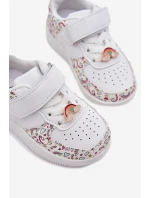 Dětské sneakersy sportovní obuv jednorožci bílé Thalia