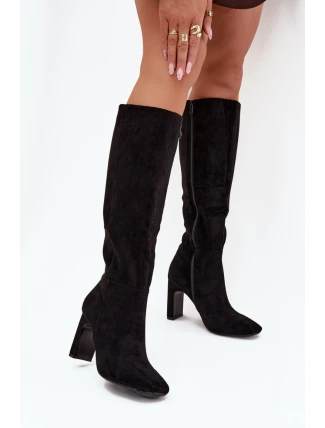 Kozačky na podpatku  model 218091 Step in style