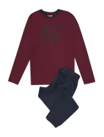 Pánské pyžamo 41909 Jarvis red - HENDERSON Pánské pyžamo 41909 Jarvis red - HENDERSON