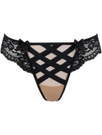 Tanga V-9638 černo/béžová - Axami