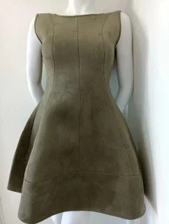 Dámské šaty M456 olivové - Figl