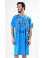 Pánská noční košile s krátkým rukávem Hodinový manžel