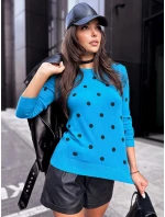 Dámský svetr ATHENA modrý FashionStreet MY2059