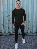 Pánský klasický černý svetr FashionStreet WX2226