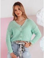 Dámský oversize žebrovaný svetr SWEETDREAM mint FashionStreet MY2458