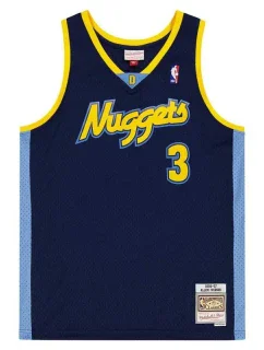 Mitchell & Ness NBA Swingman Denver Nuggets Allen Iverson dres SMJY4205-DNU06AIVASBL pánské
