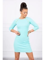 Šaty s ozdobnými knoflíky mint Šaty s ozdobnými knoflíky mint