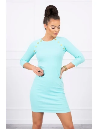 Šaty s ozdobnými knoflíky mint Šaty s ozdobnými knoflíky mint