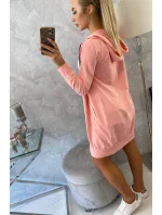 Mikina s kapucí lososová Mikina s kapucí lososová