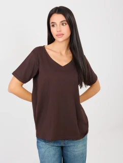 Tričko RV TS A1094.45 tmavě hnědé