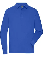 Daiber JN 1842 Pánské pracovní piqué polo s dlouhým rukávem 02.1842 royal