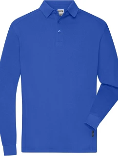 Daiber JN 1842 Pánské pracovní piqué polo s dlouhým rukávem 02.1842 royal