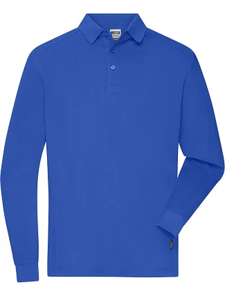 Daiber JN 1842 Pánské pracovní piqué polo s dlouhým rukávem 02.1842 royal