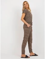 Kalhoty D73770M61869I hnědé