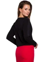 K037 Zavinovací halenka - černá