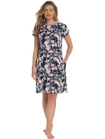 Dámská noční košile 15231-316-2 tm.modrá-potisk - Pastunette Dámská noční košile 15231-316-2 tm.modrá-potisk - Pastunette