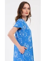 Dámské domácí šaty s krátkým rukávem Měsíc